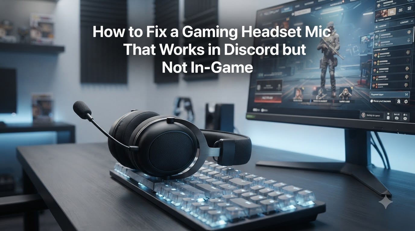 How to Fix a Gaming Headset Mic That Works in Discord but Not In-Game