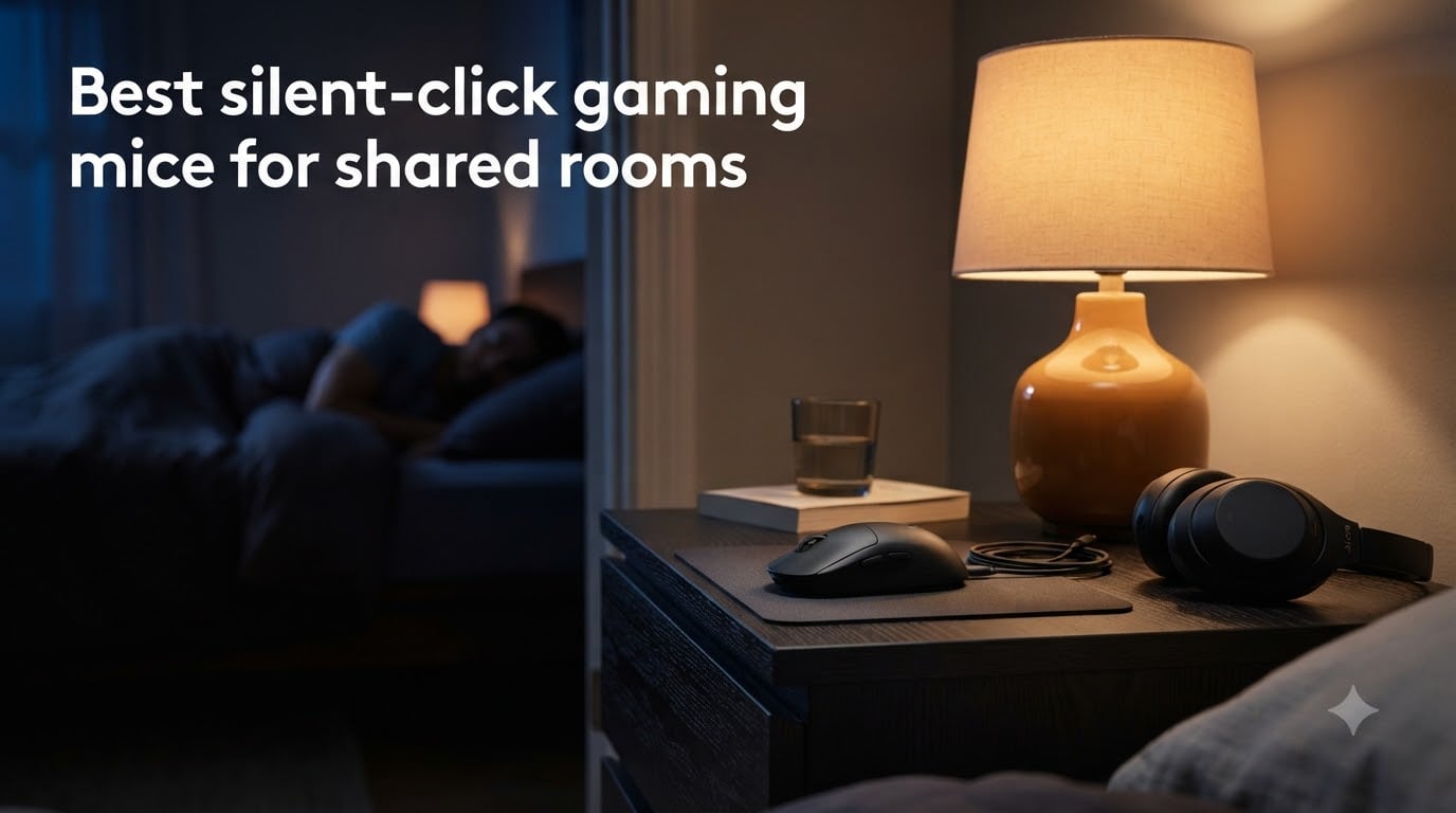 Best silent-click gaming mice for shared rooms