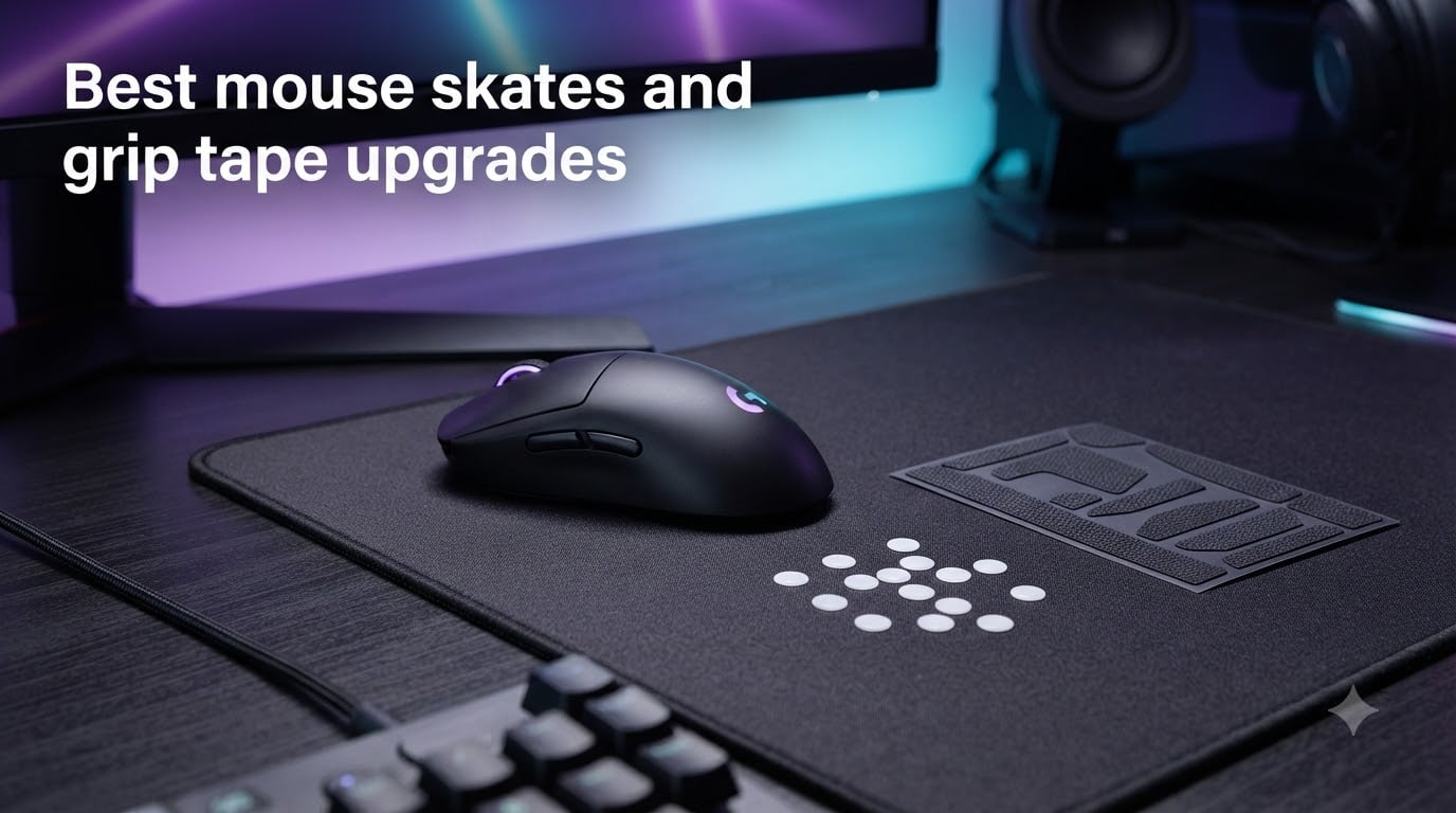 Best mouse skates and grip tape upgrades