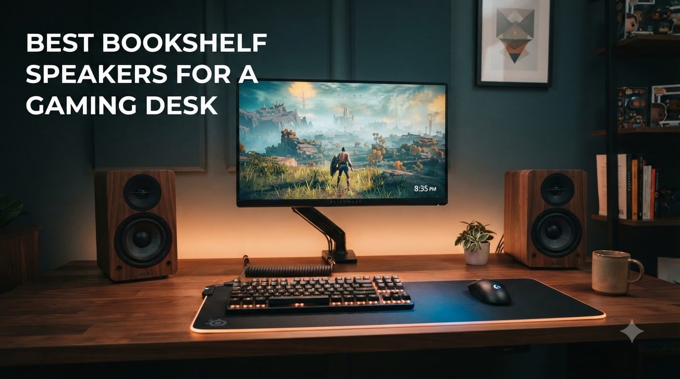 Best bookshelf speakers for a gaming desk