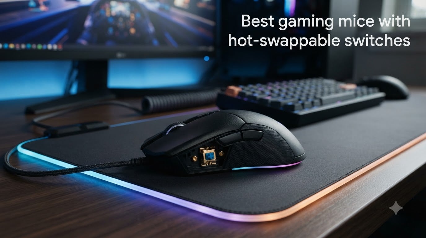 Best gaming mice with hot-swappable switches