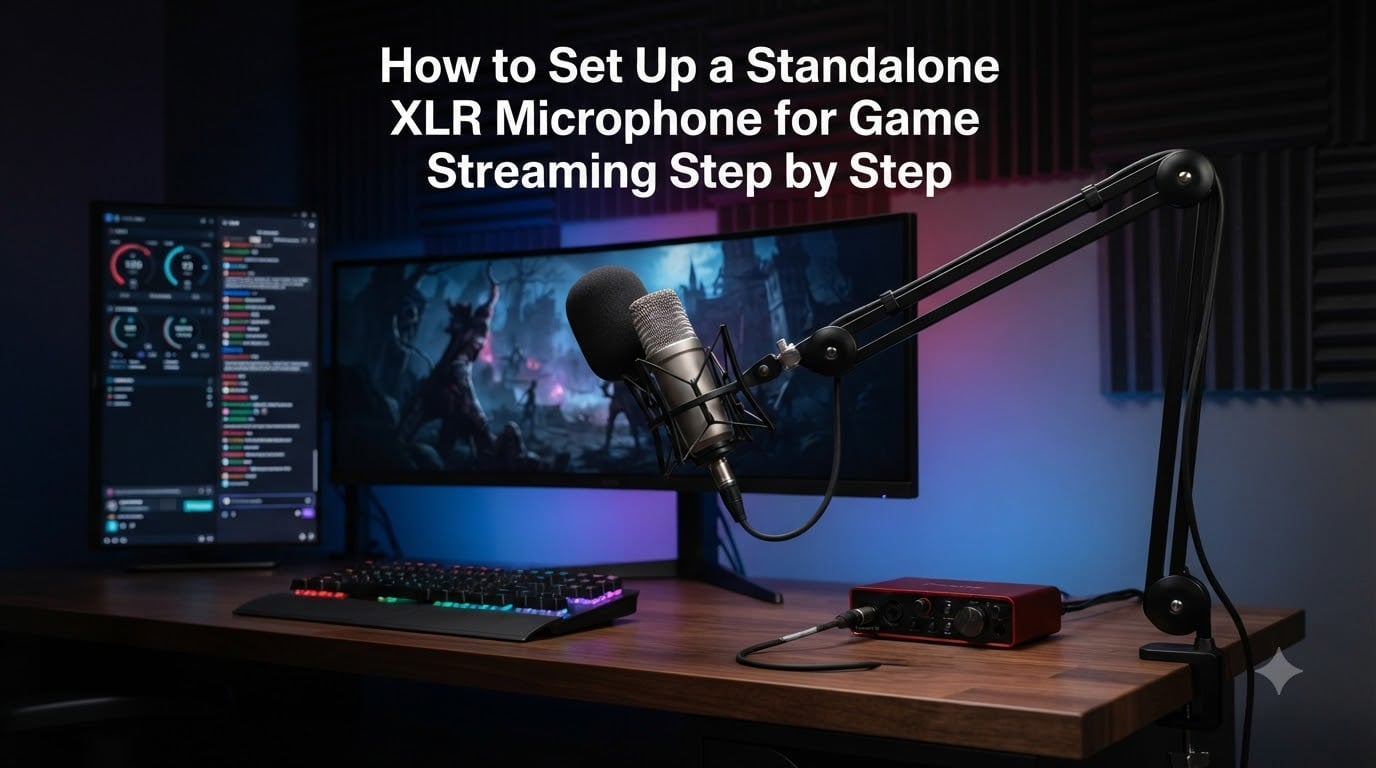 How to Set Up a Standalone XLR Microphone for Game Streaming Step by Step