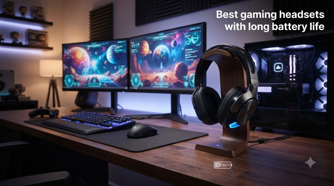 Best gaming headsets with long battery life