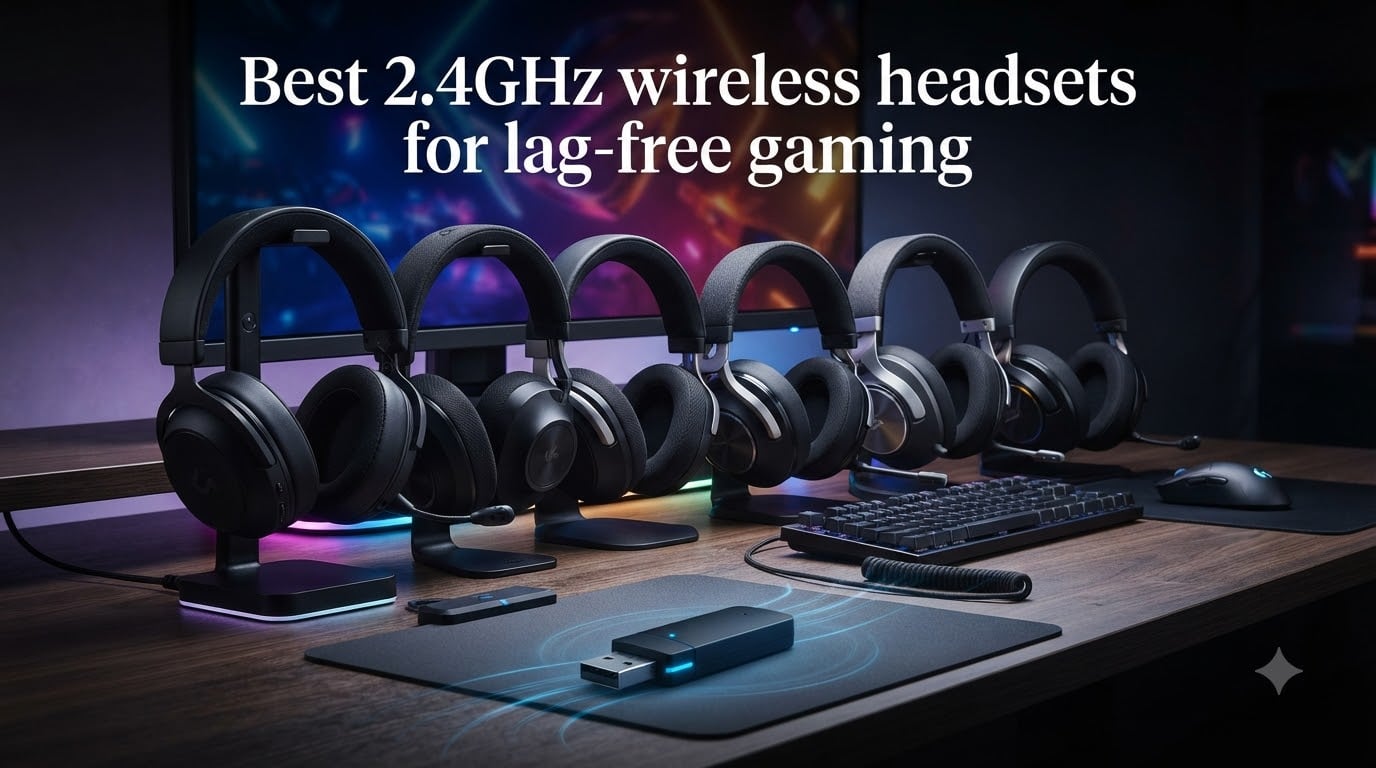 Best 2.4GHz wireless headsets for lag-free gaming