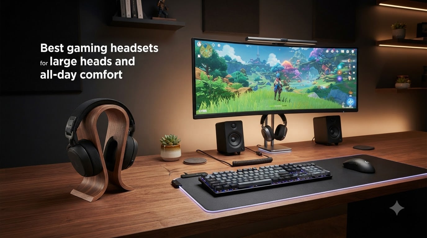 Best gaming headsets for large heads and all-day comfort