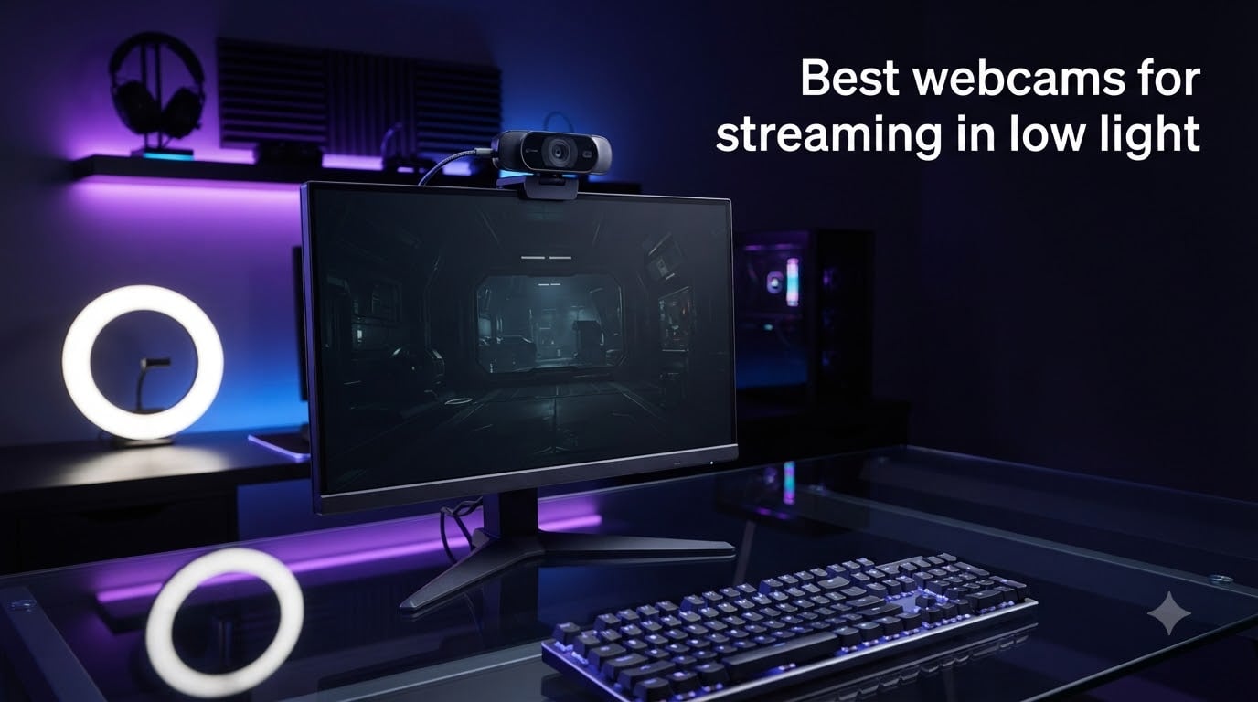 Best webcams for streaming in low light