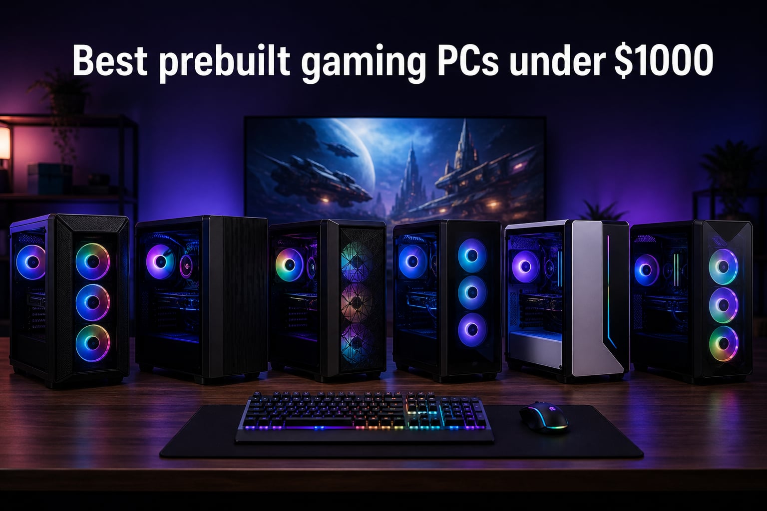 Best prebuilt gaming PCs under $1000