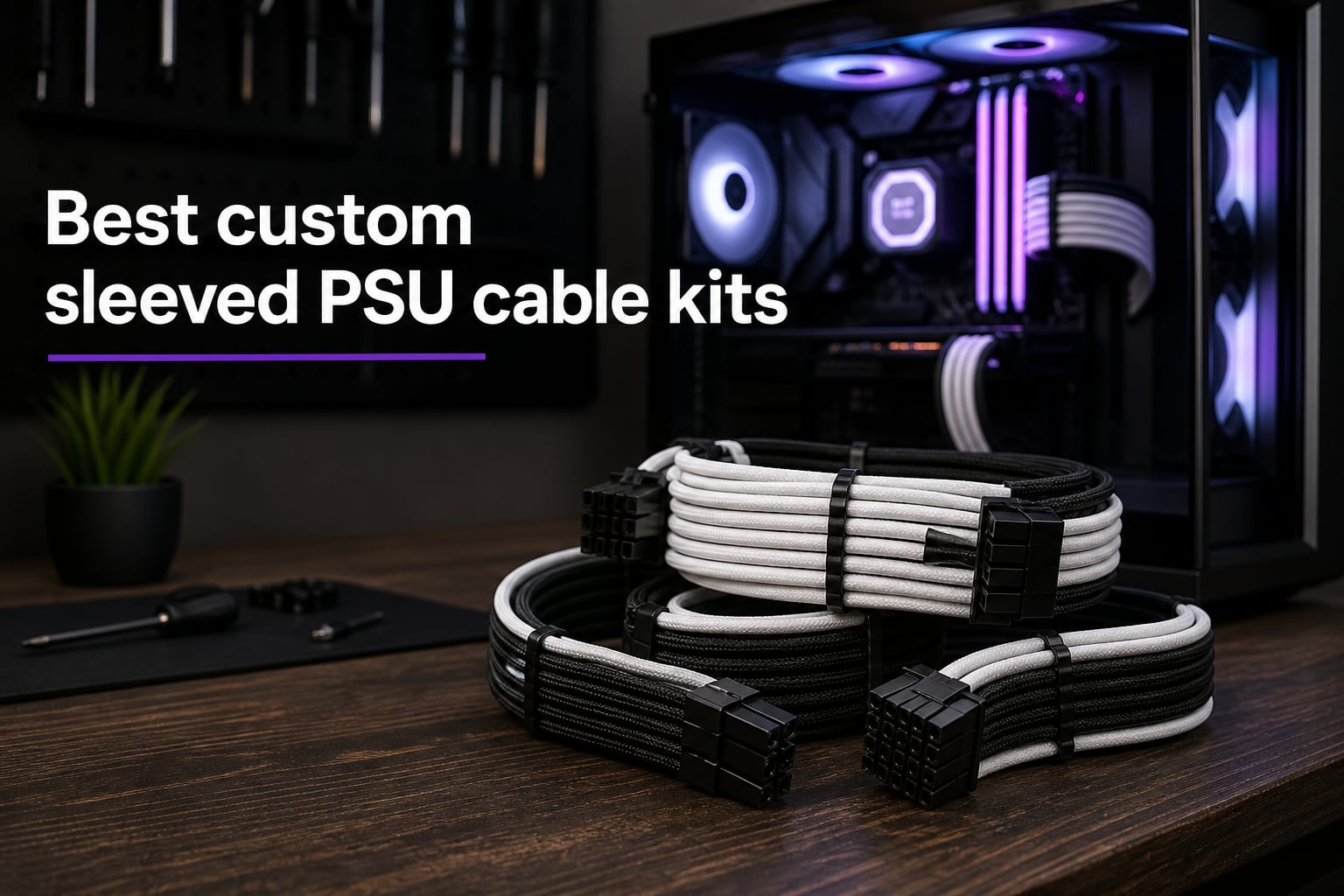 Best custom sleeved PSU cable kits