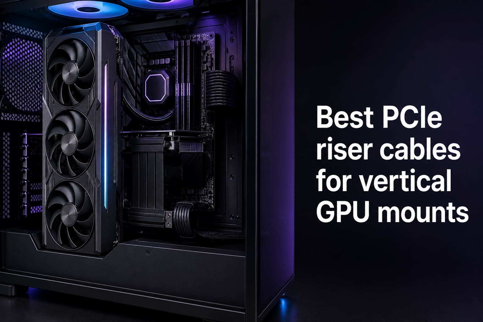 Best PCIe riser cables for vertical GPU mounts