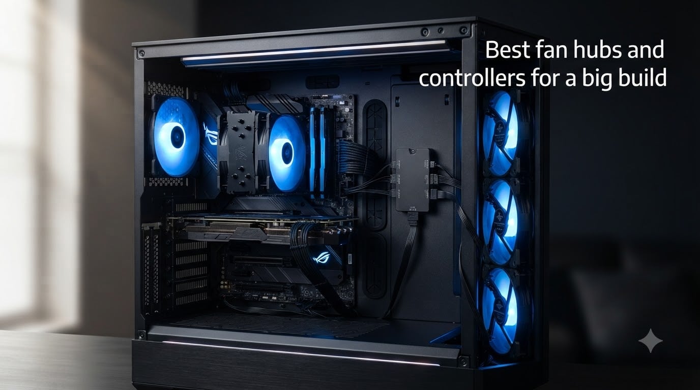 Best fan hubs and controllers for a big build