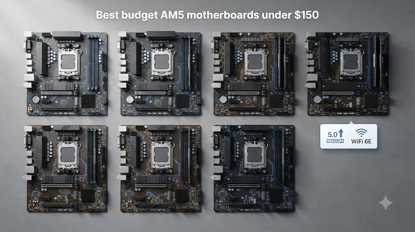 Best budget AM5 motherboards under $150