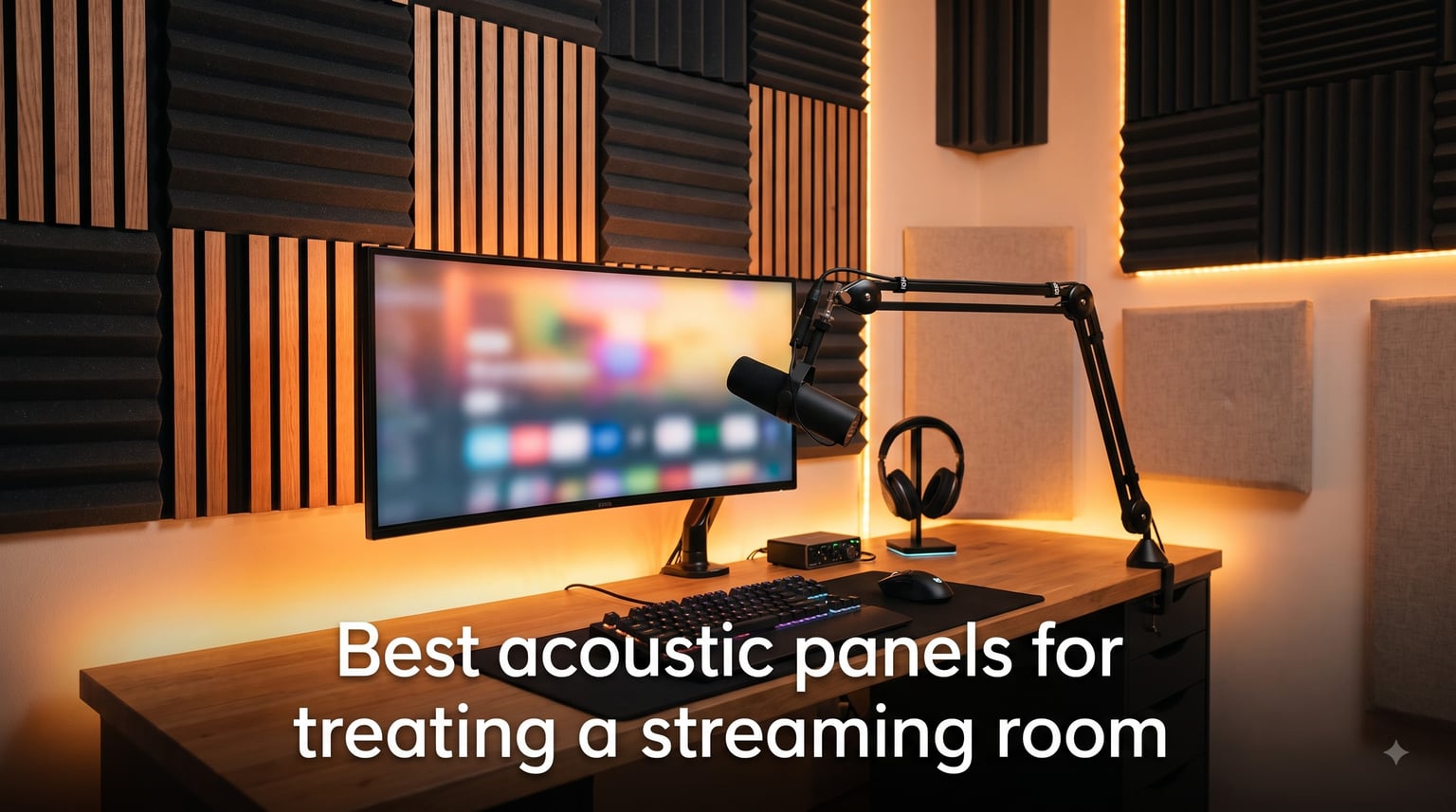 Best acoustic panels for treating a streaming room