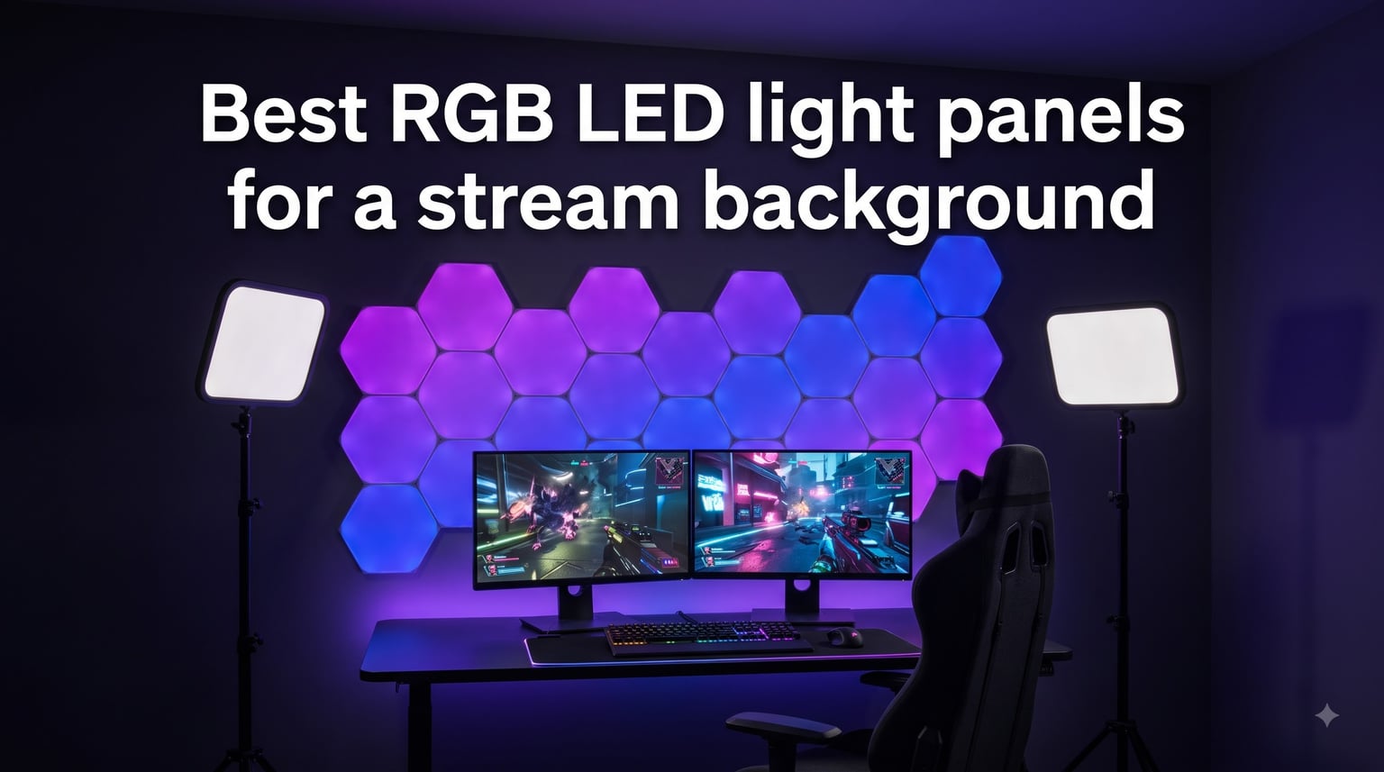Best RGB LED light panels for a stream background