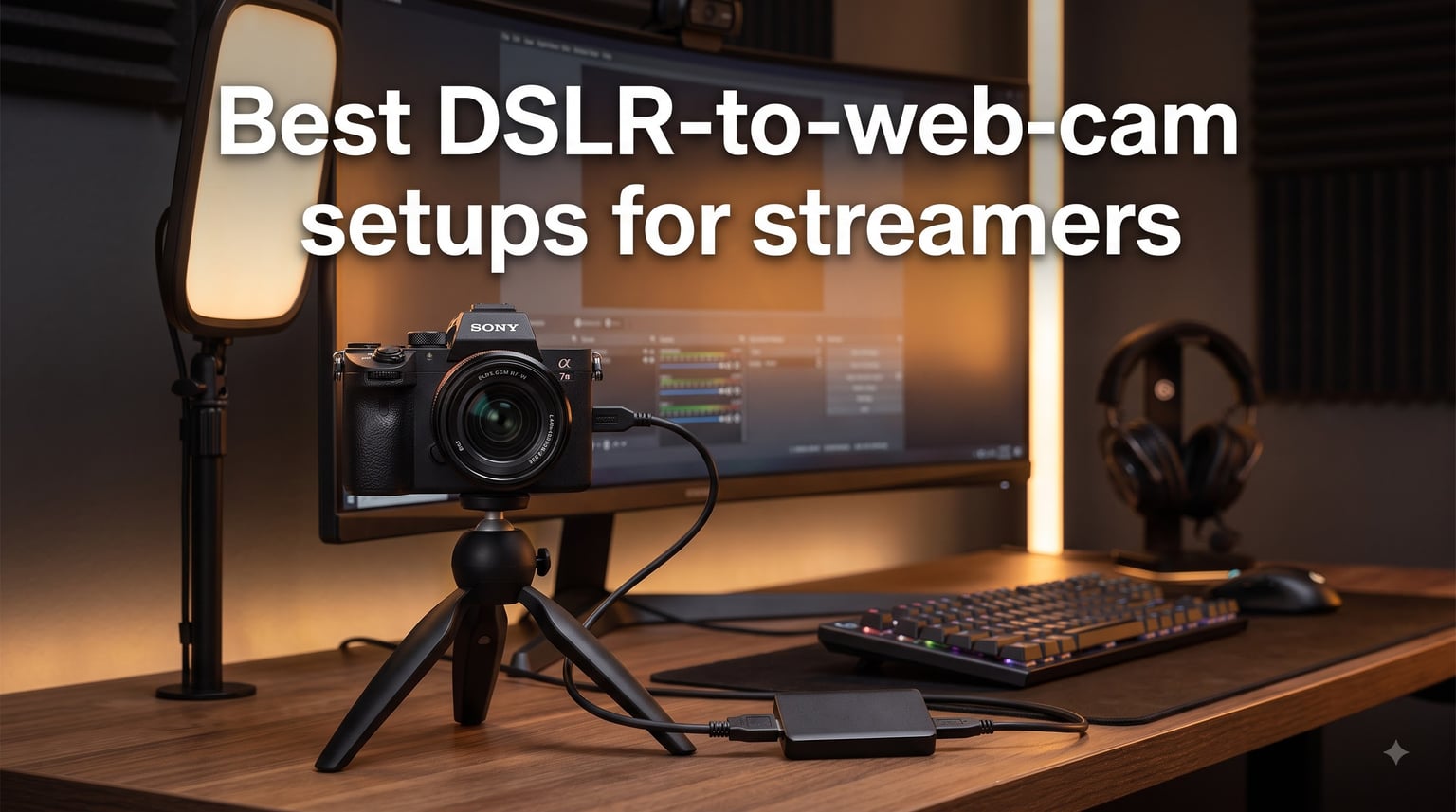 Best DSLR-to-webcam setups for streamers