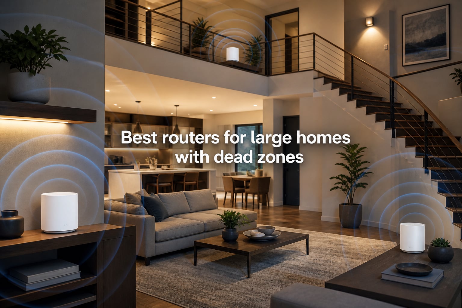 Best routers for large homes with dead zones