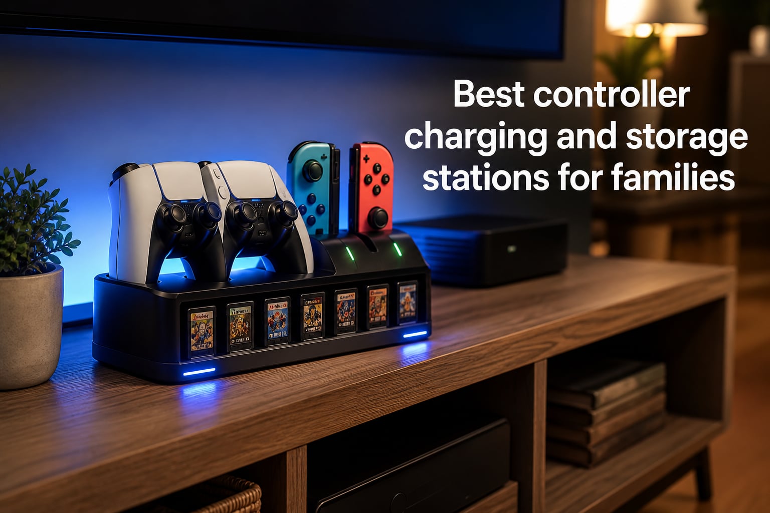 Best controller charging and storage stations for families