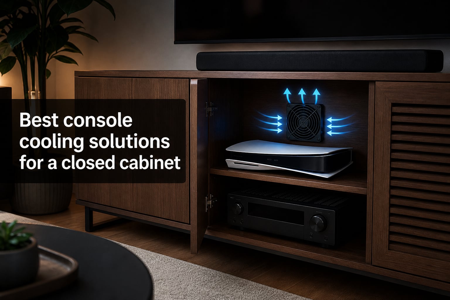 Best console cooling solutions for a closed cabinet