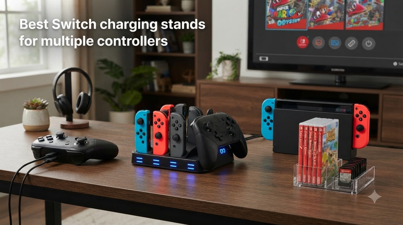 Best Switch charging stands for multiple controllers
