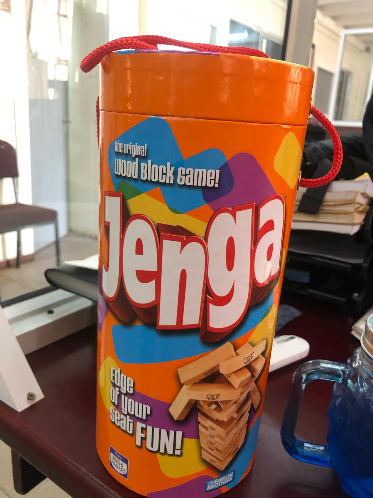 Hasbro Gaming Jenga Wooden Blocks Stacking Tumbling Tower Game | Party Games for Kids & Families | Stocking Stuffers | Ages 6+ (Amazon Exclusive) customer photo 2