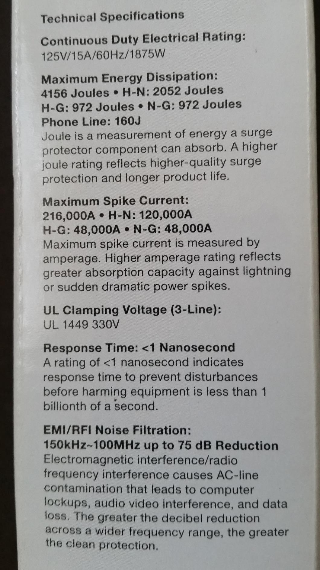 Belkin Power Strip Surge Protector with 12 AC Multiple Outlets, 10 ft Long Flat Plug Heavy Duty Extension Cord for Home, Office, Travel, Computer Desktop, Laptop & Phone Charging Bricks (4,156 Joules) customer photo 1