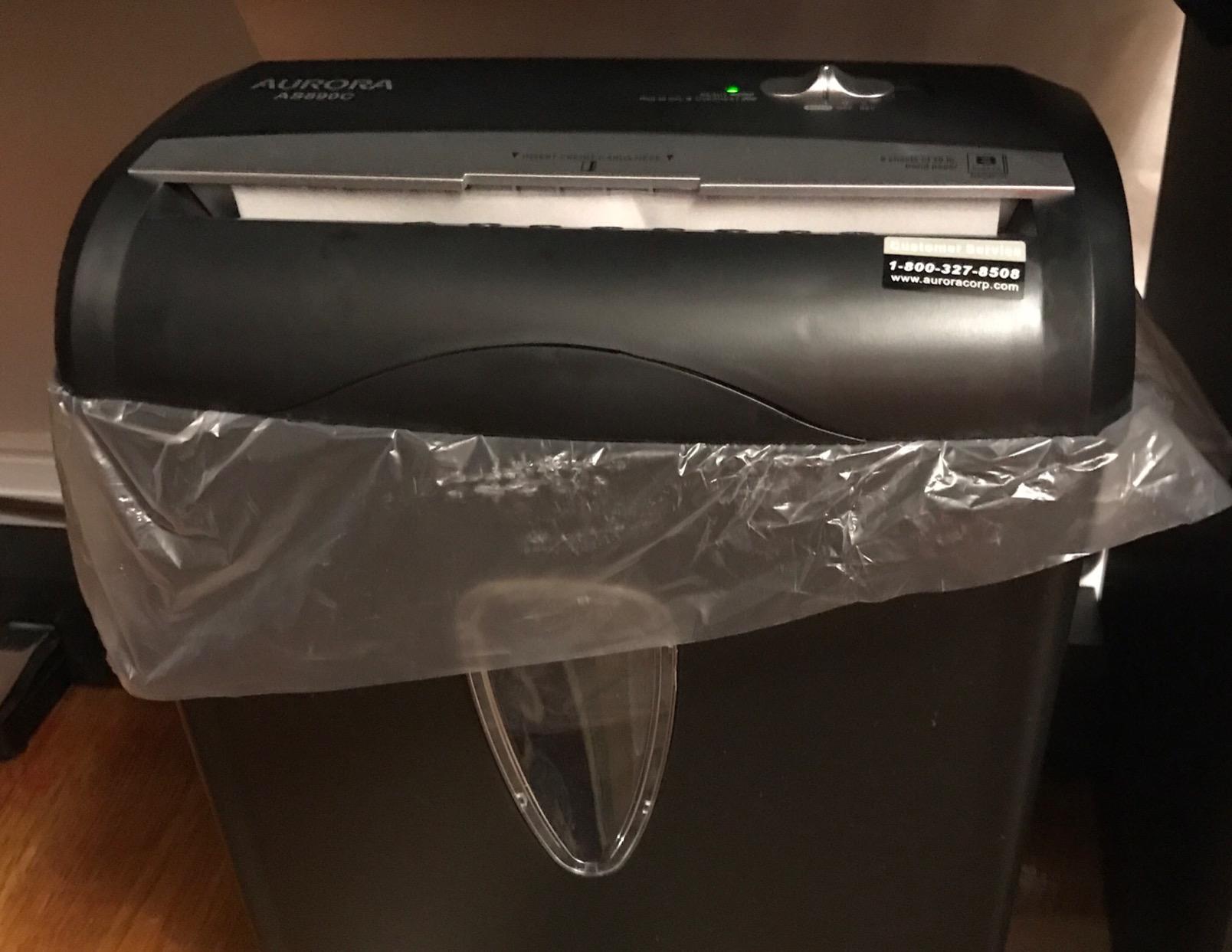 Aurora AS890C 8-Sheet Cross-Cut Paper/Credit Card Shredder with Basket customer photo 1