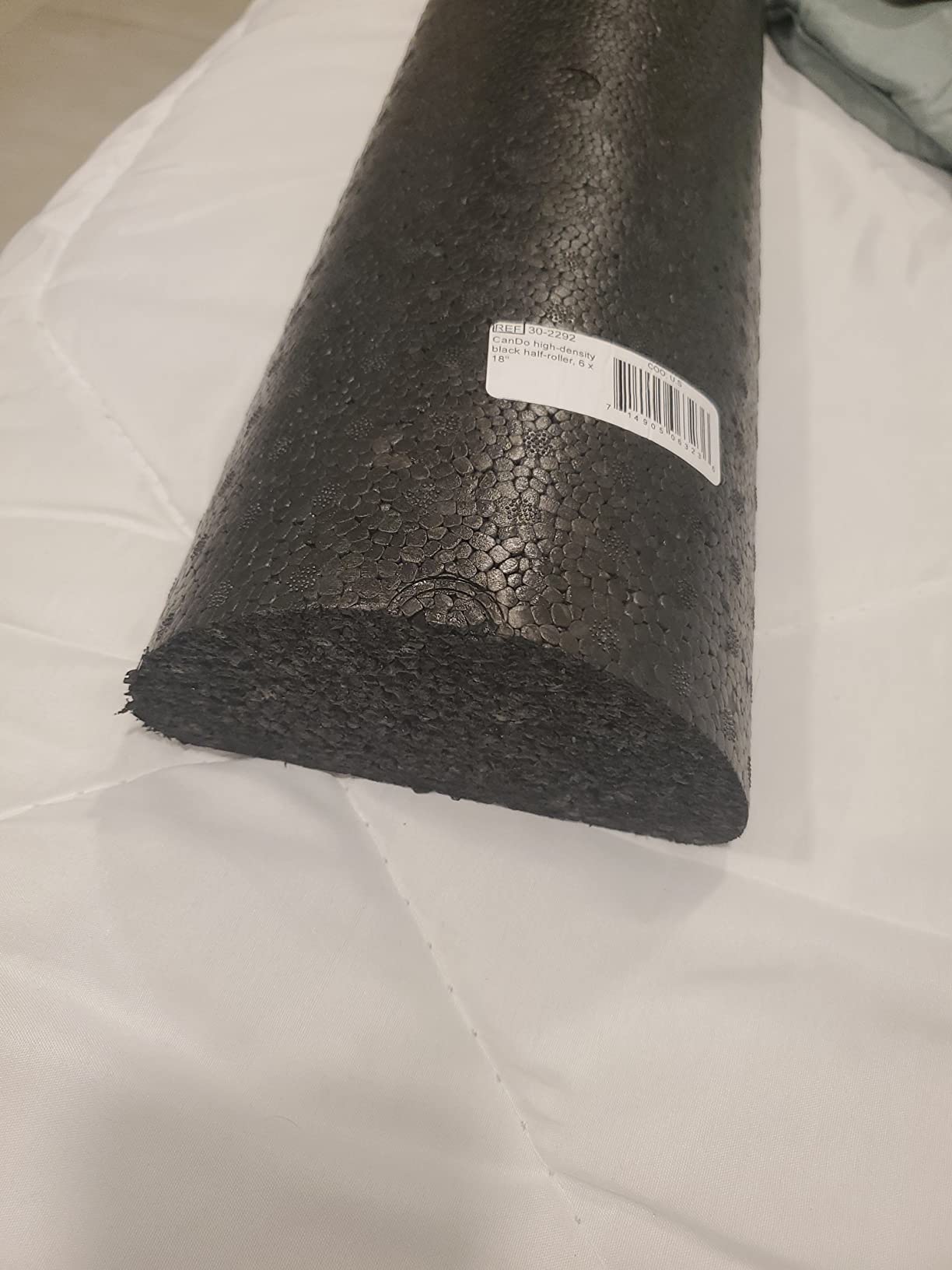 CanDo Black Composite High-Density Foam Rollers for Muscle Restoration Massage Therapy Sport Recovery and Physical Therapy 6