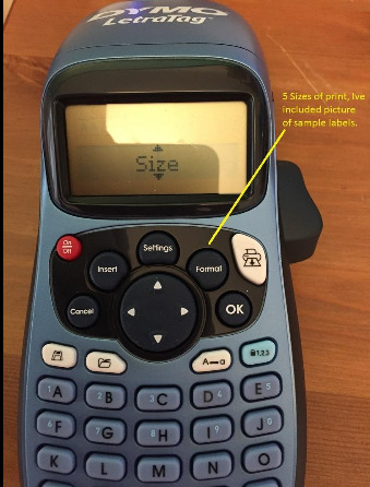 DYMO LetraTag 100H Handheld Label Maker, Thermal Printing, Easy-to-Use, 13 Character LCD Screen, Great for Home & Office Organization customer photo 1