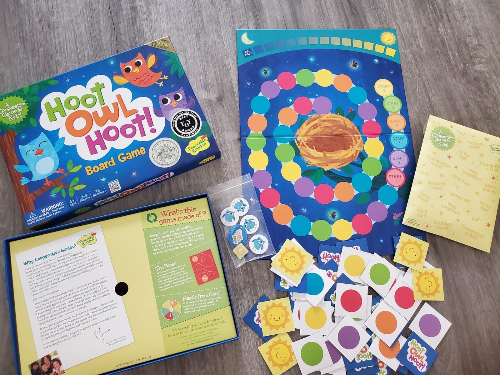 Peaceable Kingdom Hoot Owl Hoot - Cooperative Matching Game For Kids customer photo 1