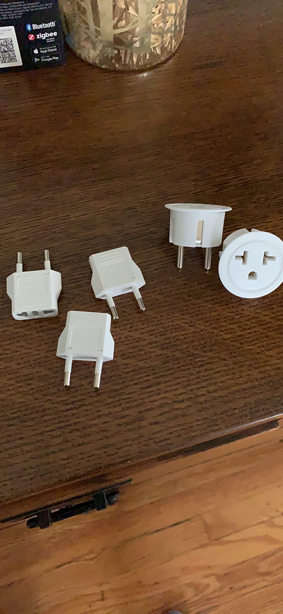 OREI USA to Europe Plug Adapter, Type E/F Schuko, Germany, France - 6 Pack customer photo 2