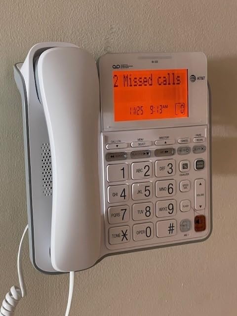 AT&T CL4940 Corded Phone with Digital Answering System, Caller ID, Large Tilt Display customer photo 1