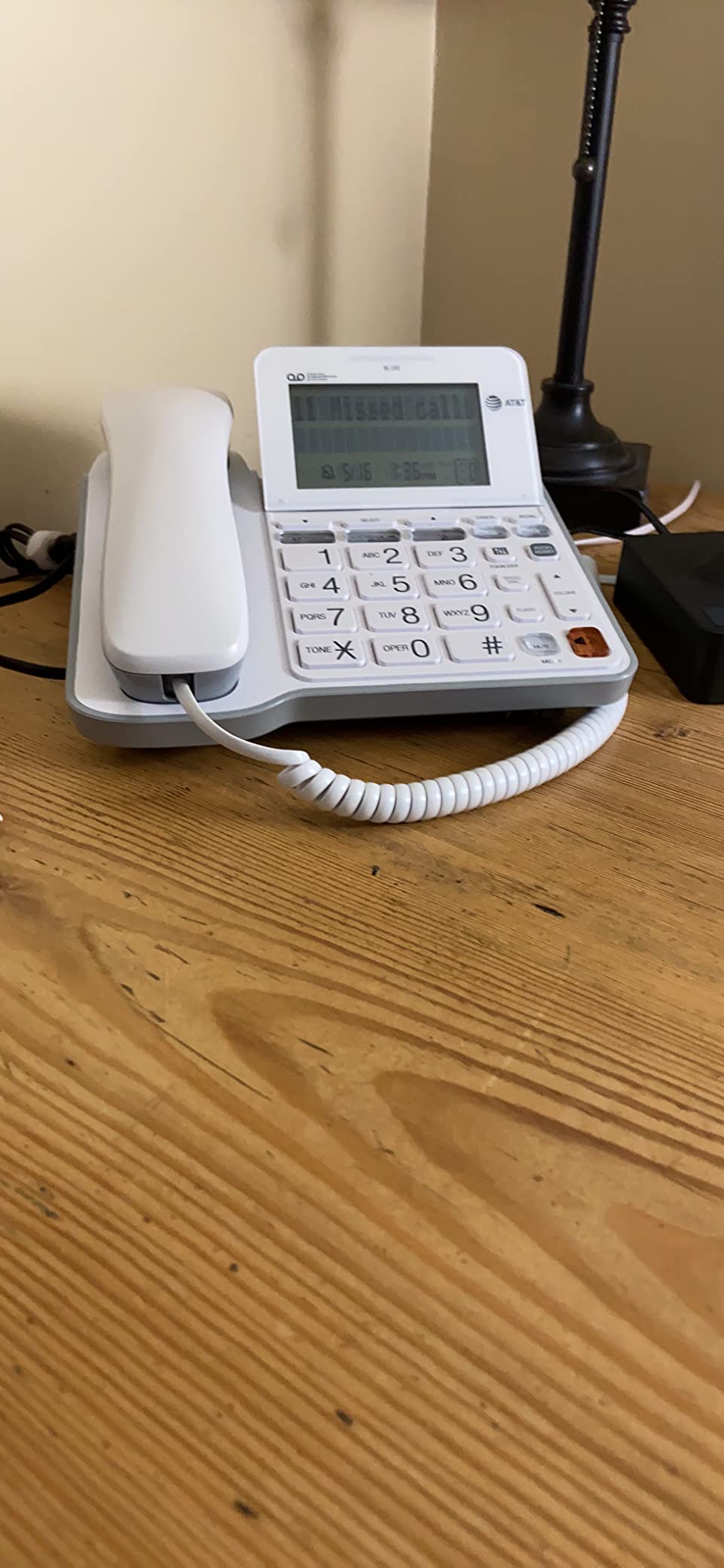 AT&T CL4940 Corded Phone with Digital Answering System, Caller ID, Large Tilt Display customer photo 2