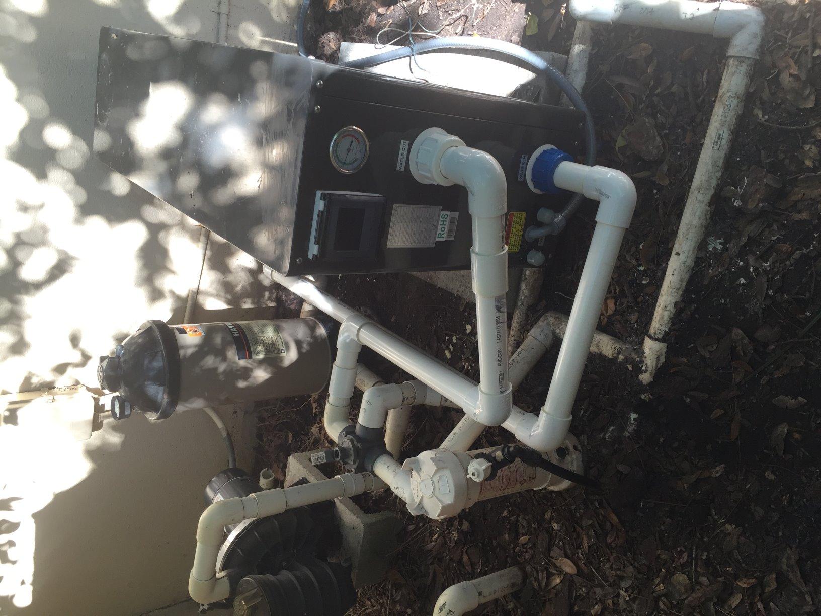 FibroPool Pool Heat Pump - 55,000 BTU Electric - FH255 - Titanium customer photo 2