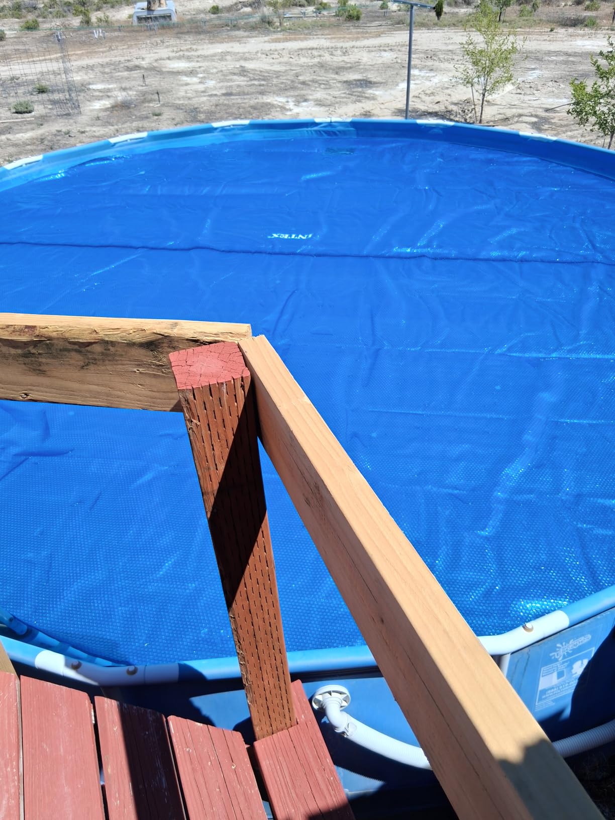 INTEX 28014E Solar Pool Cover: for 16ft Round Easy Set and Metal Frame Pools – Insulates Pool Water – Reduces Water Evaporation – Keeps Debris Out – Reduces Chemical Consumption customer photo 1