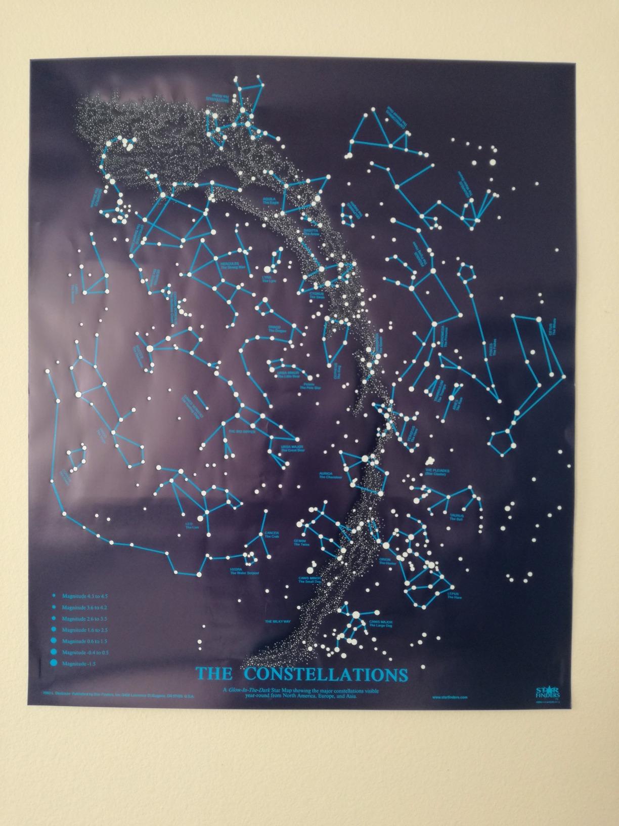 The Constellations Glow-in-The-Dark Star Map (Northern Hemisphere) customer photo 1