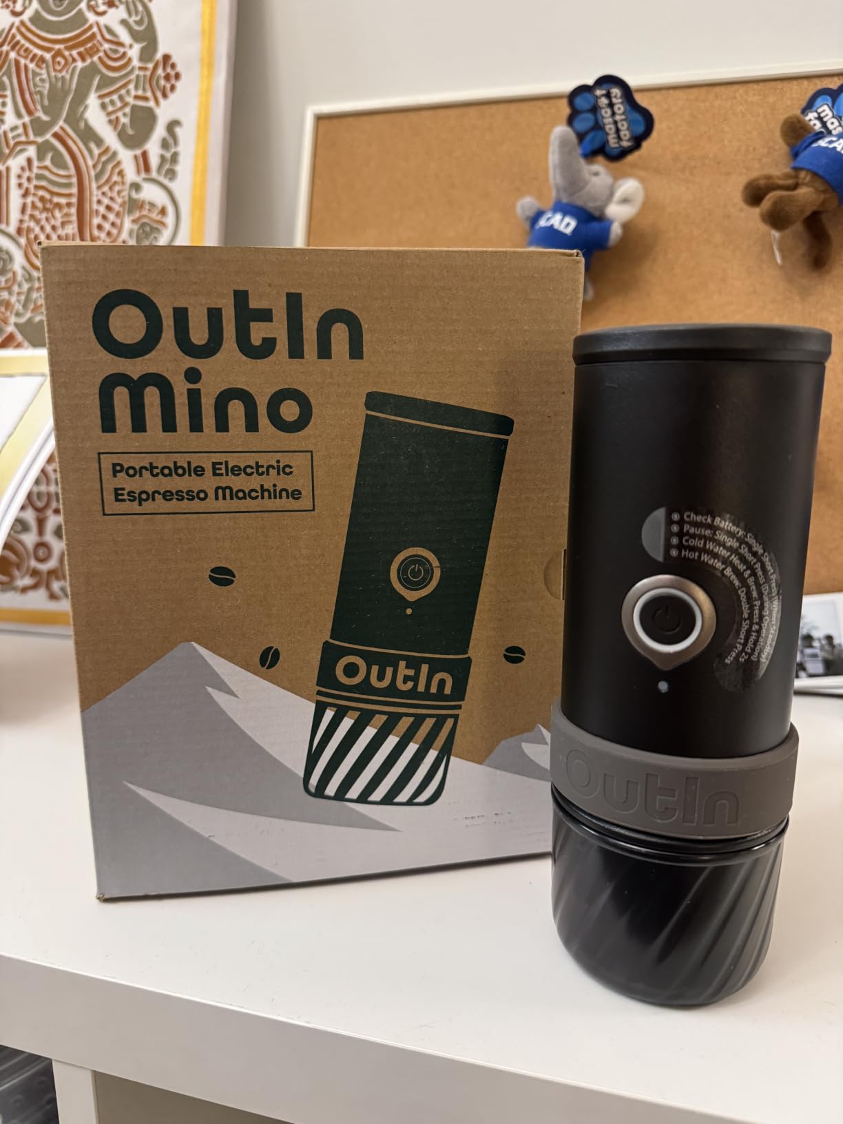 OutIn Mino Portable Electric Espresso Machine for Travel with Self-Heating customer photo 1