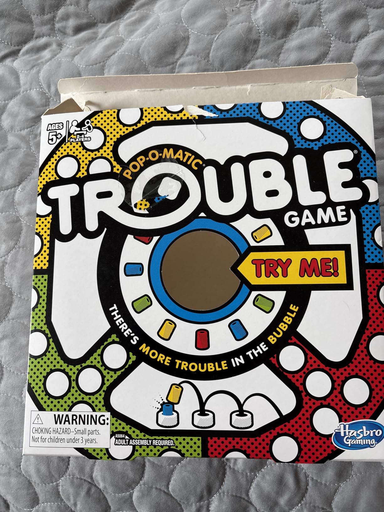 Hasbro Gaming Trouble Board Game for Kids Ages 5 and Up 2-4 Players customer photo 1