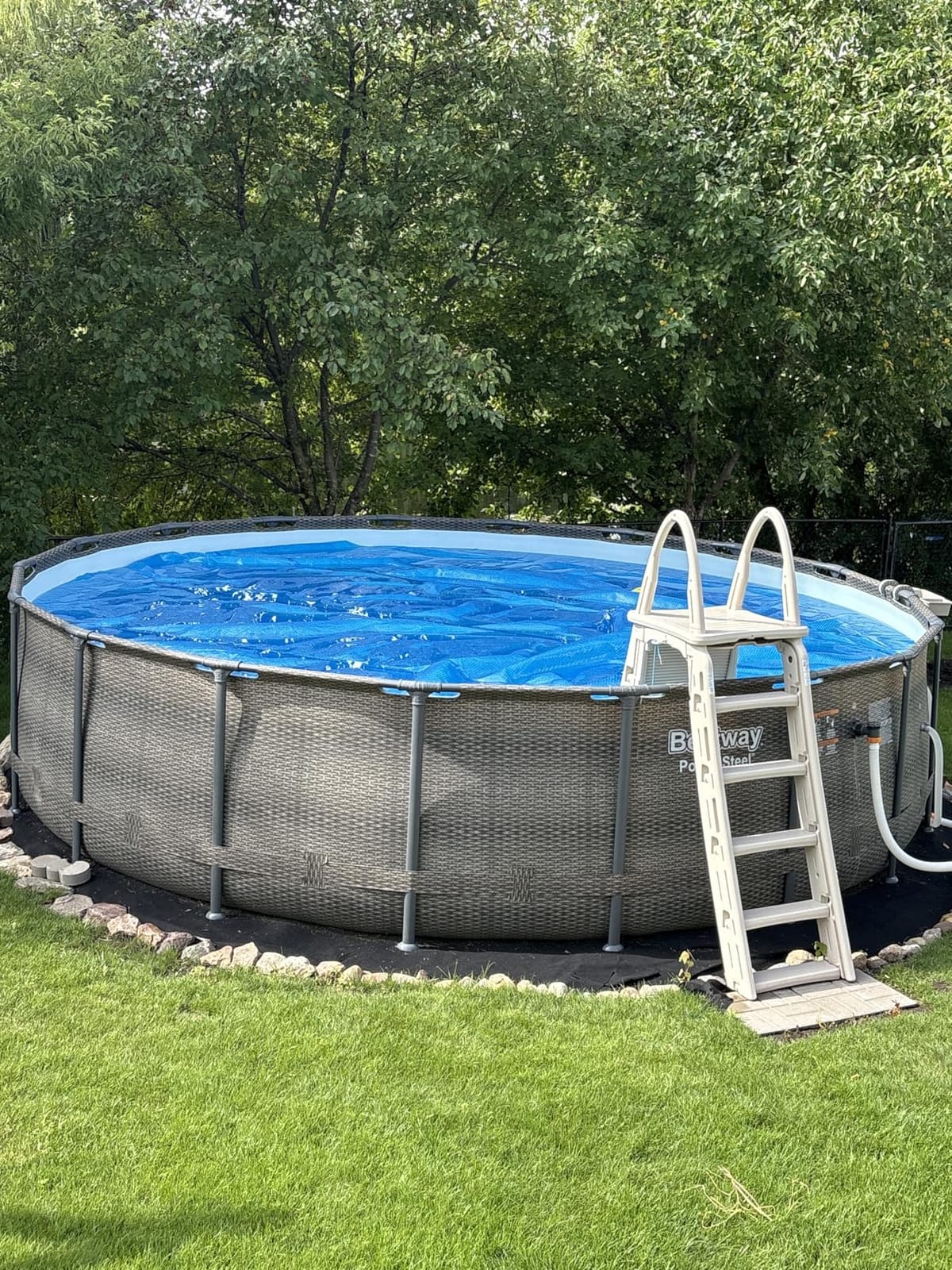 Sun2Solar Blue 24 ft Round Pool Solar Cover | 12 Mil | Heat Retaining customer photo 2
