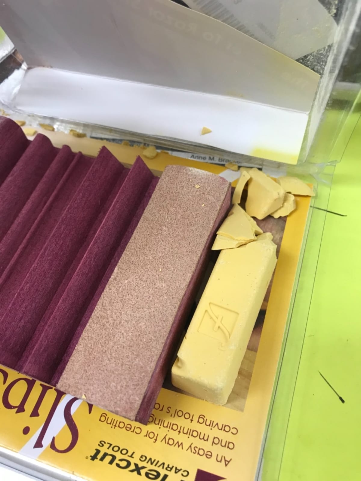 Flexcut Wood Carving Tools | Flexcut SlipStrop | Polish and Debur Cutting and Carving Tools For Razor Sharp Blade Edges | Includes Polishing Compound | PW12 | Made in the U.S.A. customer photo 2