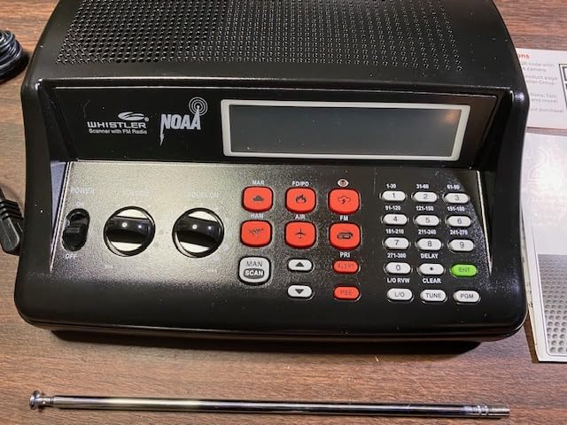 Whistler WS1025 Analog Desktop Scanner – Programmable Police/Fire/Weather Radio with 200 Channels and Backlit LCD Display – Easy-to-Use Base Unit – Black customer photo 2