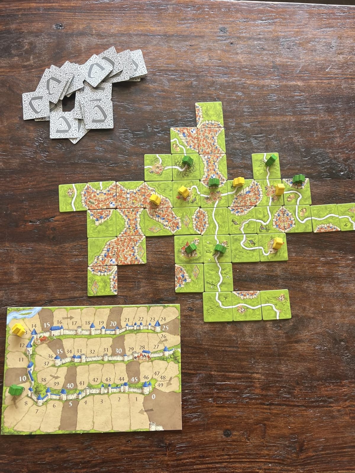 Carcassonne Tile Placement Strategy Board Game, 2-5 Players, 35 Min customer photo 1