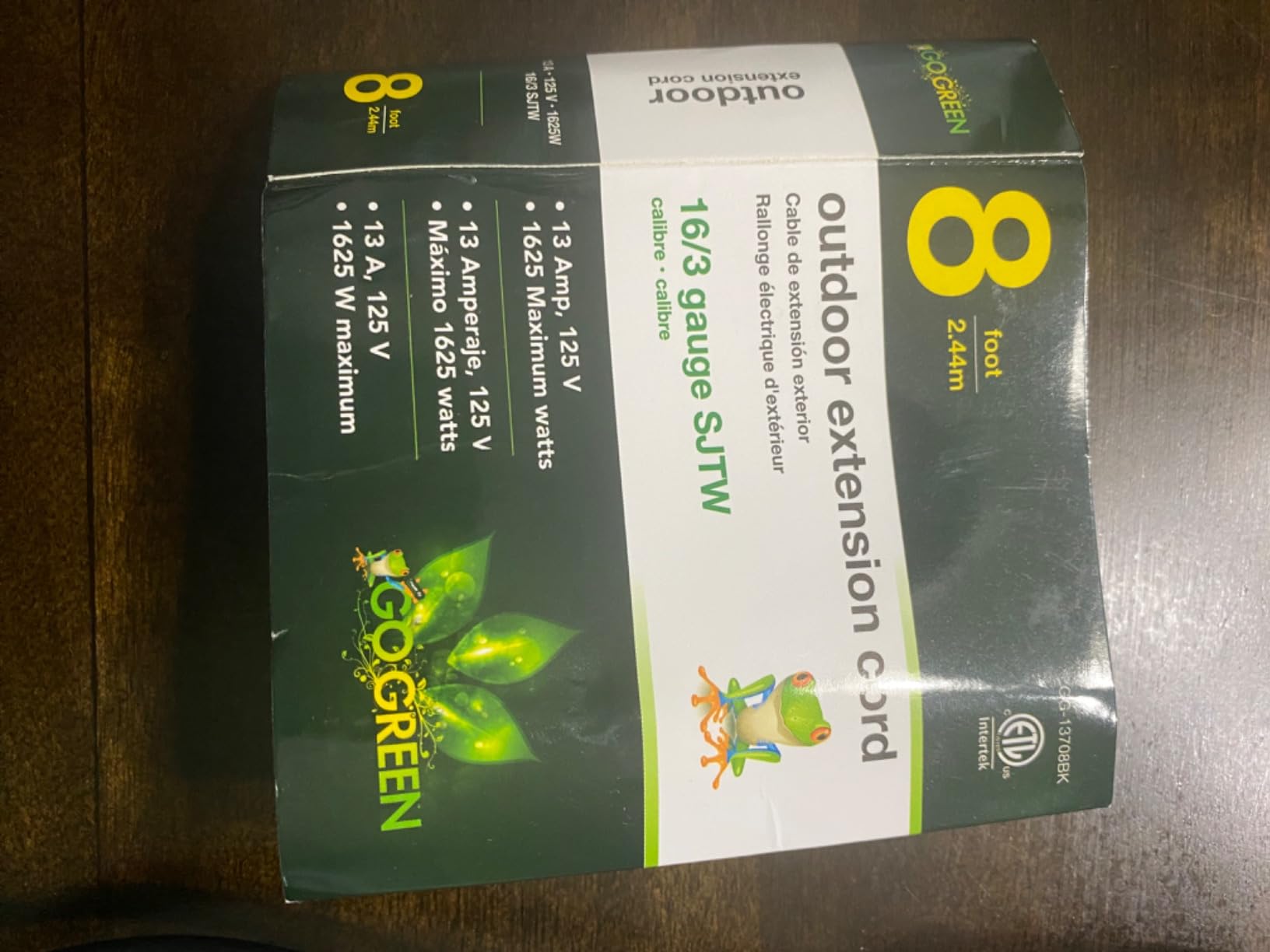 Go Green Power Inc. 16/3 25ft Outdoor Extension Cord with Lighted End - Contractor Grade, Durable, and Moisture Resistant - Ideal for Heavy Duty Tools - GG-13725 customer photo 1