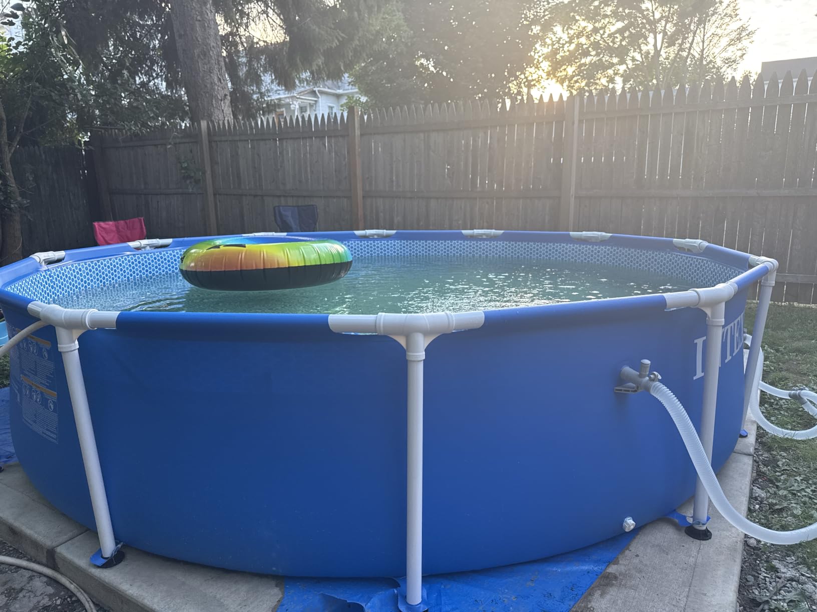 INTEX Metal Frame 12ft x 30in Round Above Ground Swimming Pool Set w/Pump customer photo 1