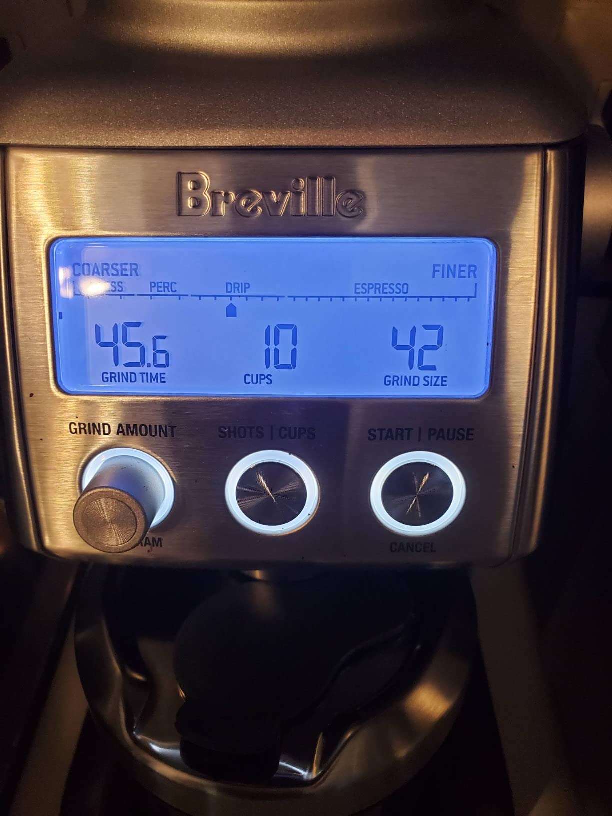 Breville BCG820BSS Smart Grinder Pro, Brushed Stainless Steel customer photo 1