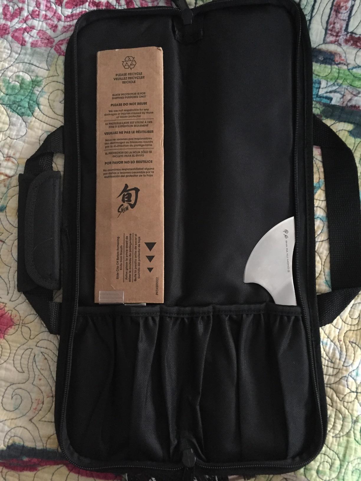 Ergo Chef 5 Pocket Chef Knife Case Roll Bag Bi-Fold (Black) Lightweight - Durable Nylon / Polyester Blend– Perfect for the Busy Traveling Chef customer photo 1