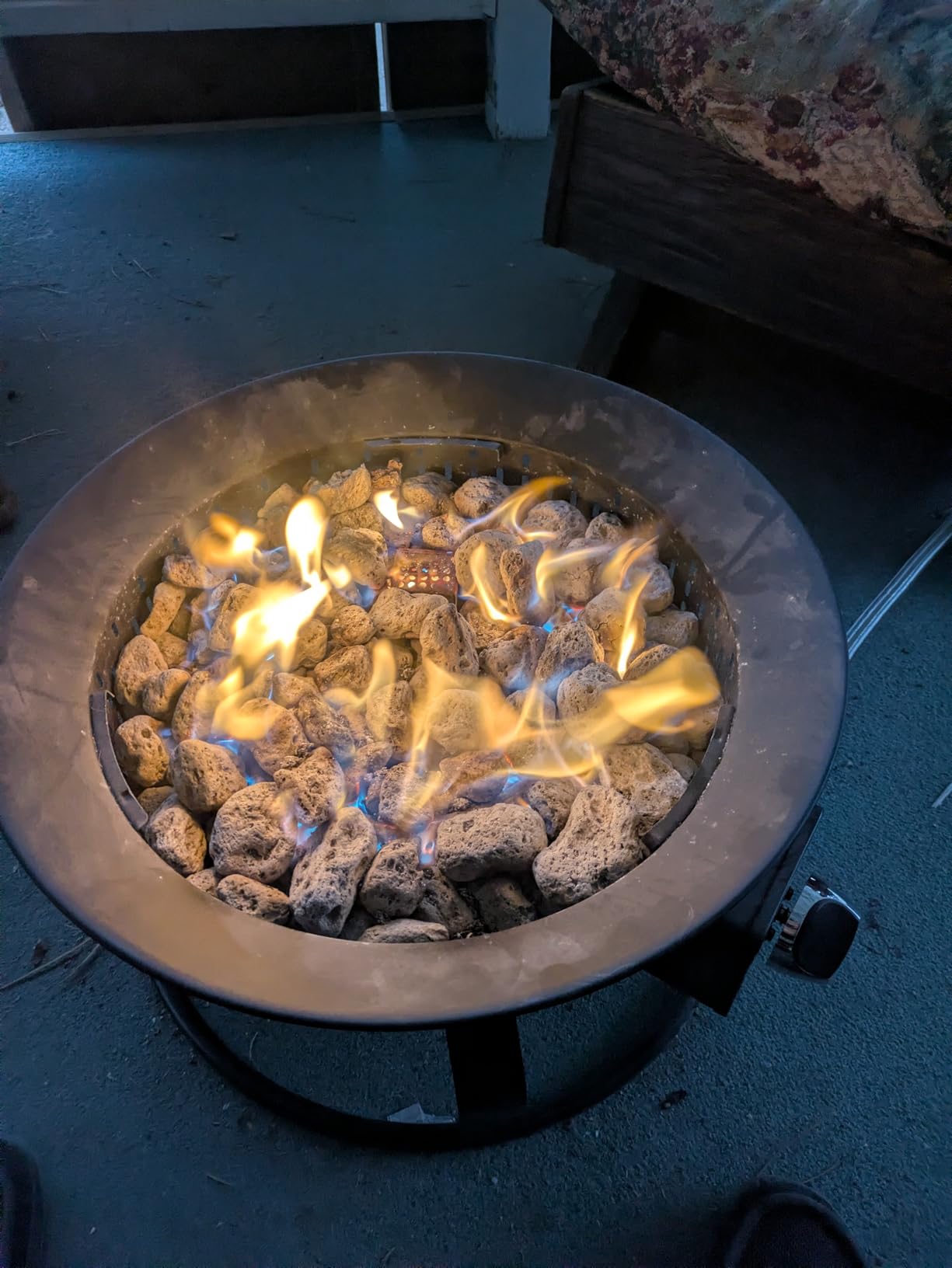 GasBRUH Outdoor Portable Propane Fire Pit, 19-Inch,60,000 BTU with Cover&Carry Kit,Camping Propane Fire Pits,Gas Firebowl,Portable Gas Fire Pit for Outside Patio,Backyard,Camping,RV,Deck,Tailgating customer photo 1