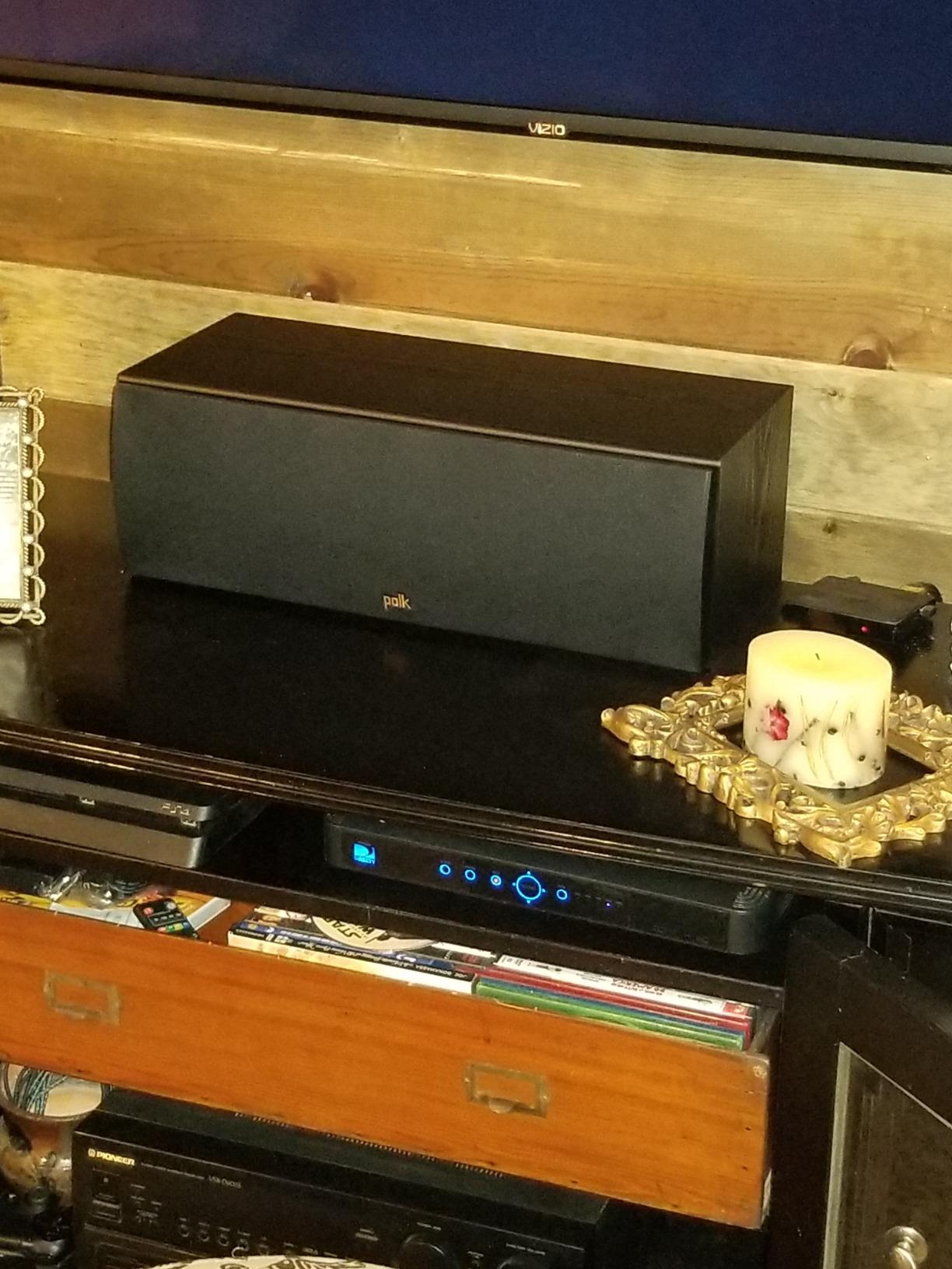 Polk Audio T30 Home Theater Center Channel Speaker, 100W Single, Black customer photo 1