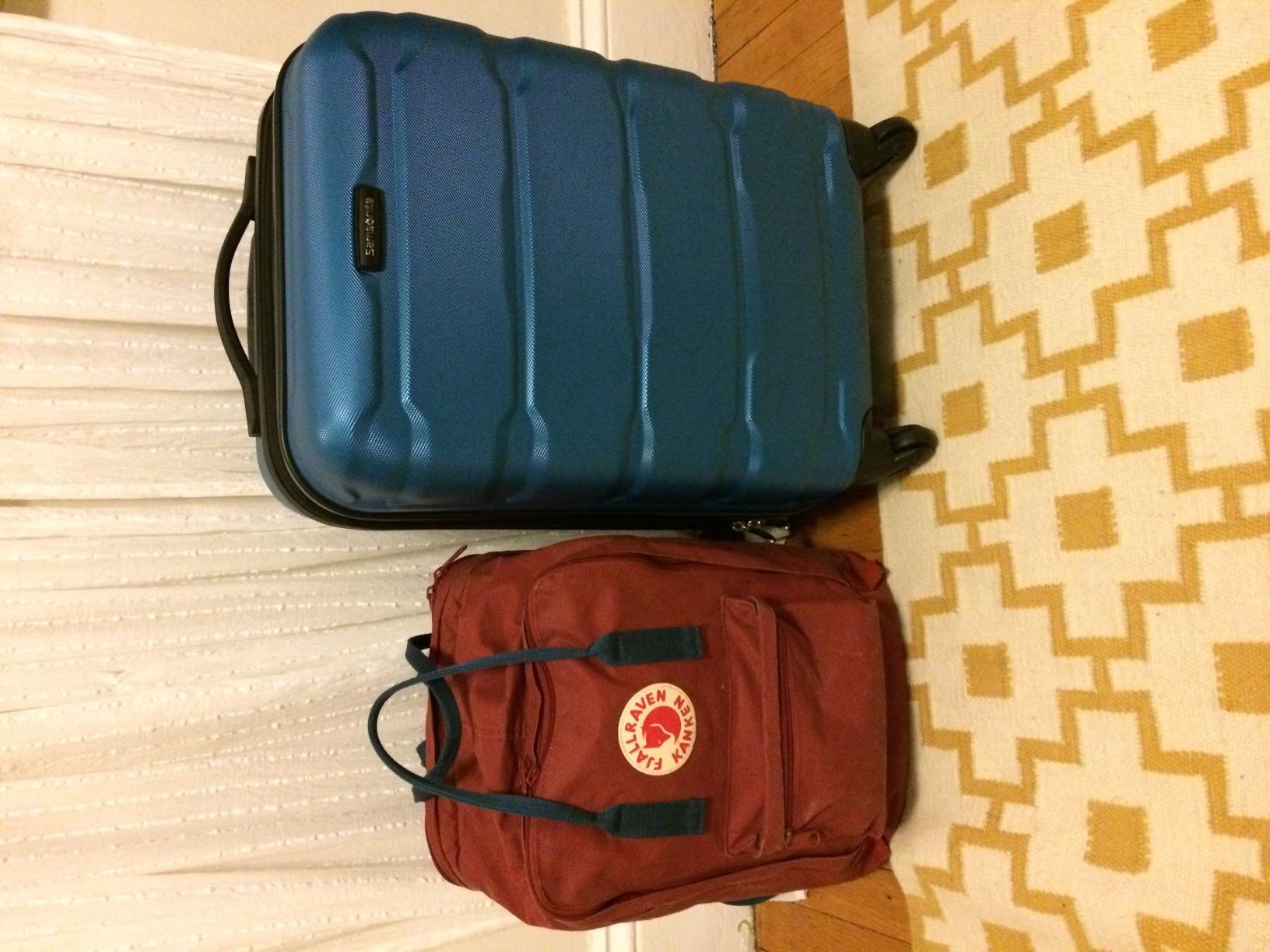 Samsonite Omni PC Hardside Expandable Luggage with Spinner Wheels, Caribbean Blue, 3-Piece Set (20/24/28) customer photo 2