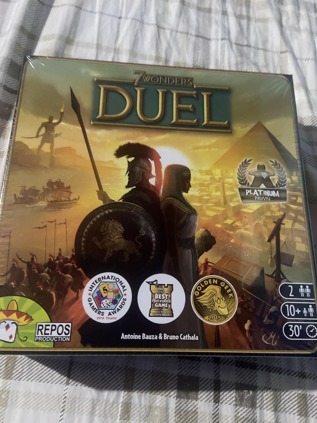 Asmodee 7 Wonders Duel Board Game BASE GAME - Intense Two-Player Battles in the Ancient World, Strategy Game for Kids and Adults, Ages 10+, 2 Players, 30 Minute Playtime customer photo 2