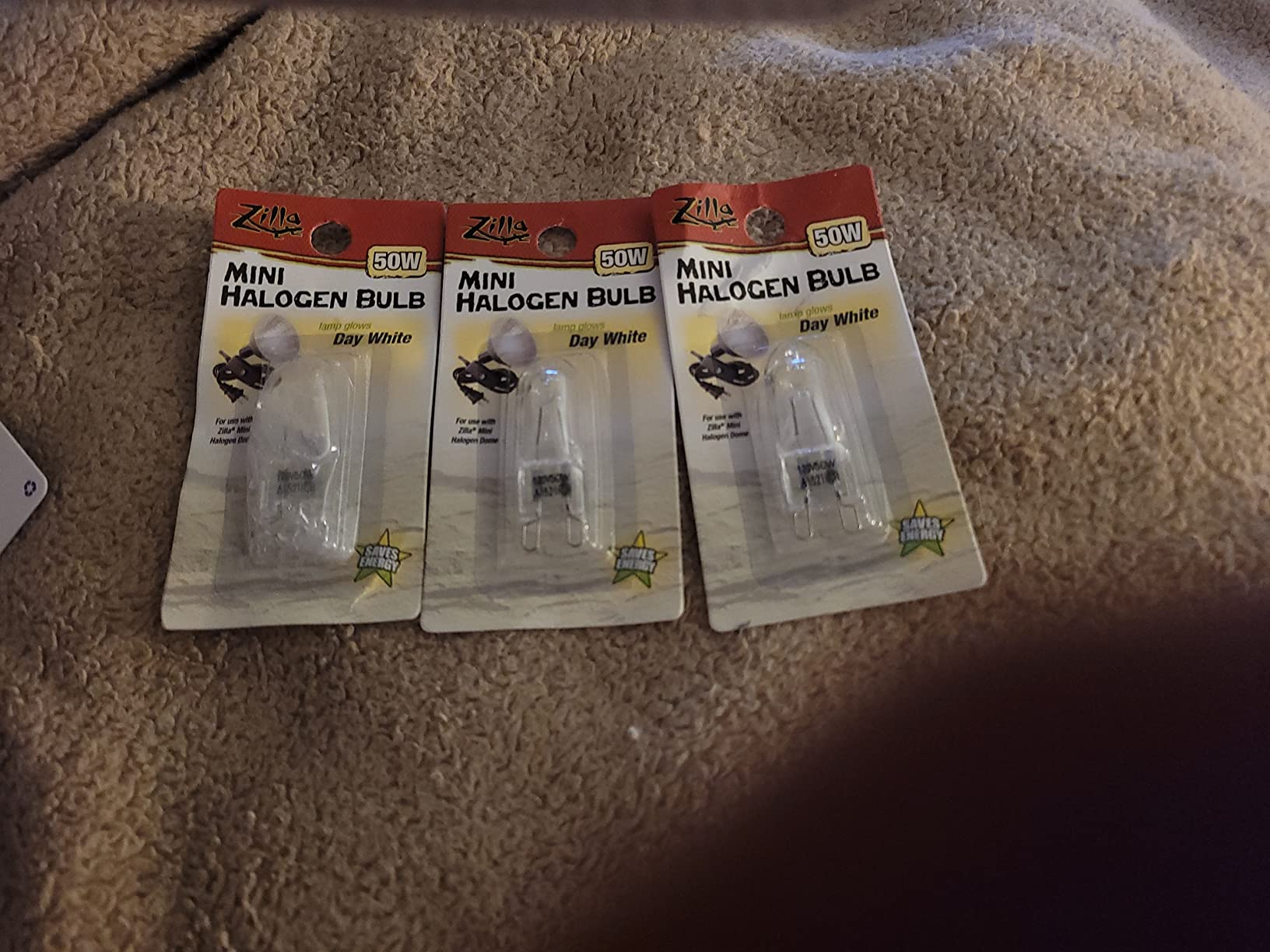 Zilla Mini Halogen Lamp Reptile Bulb, 50-watt, Day White (3 Pack) customer photo 2