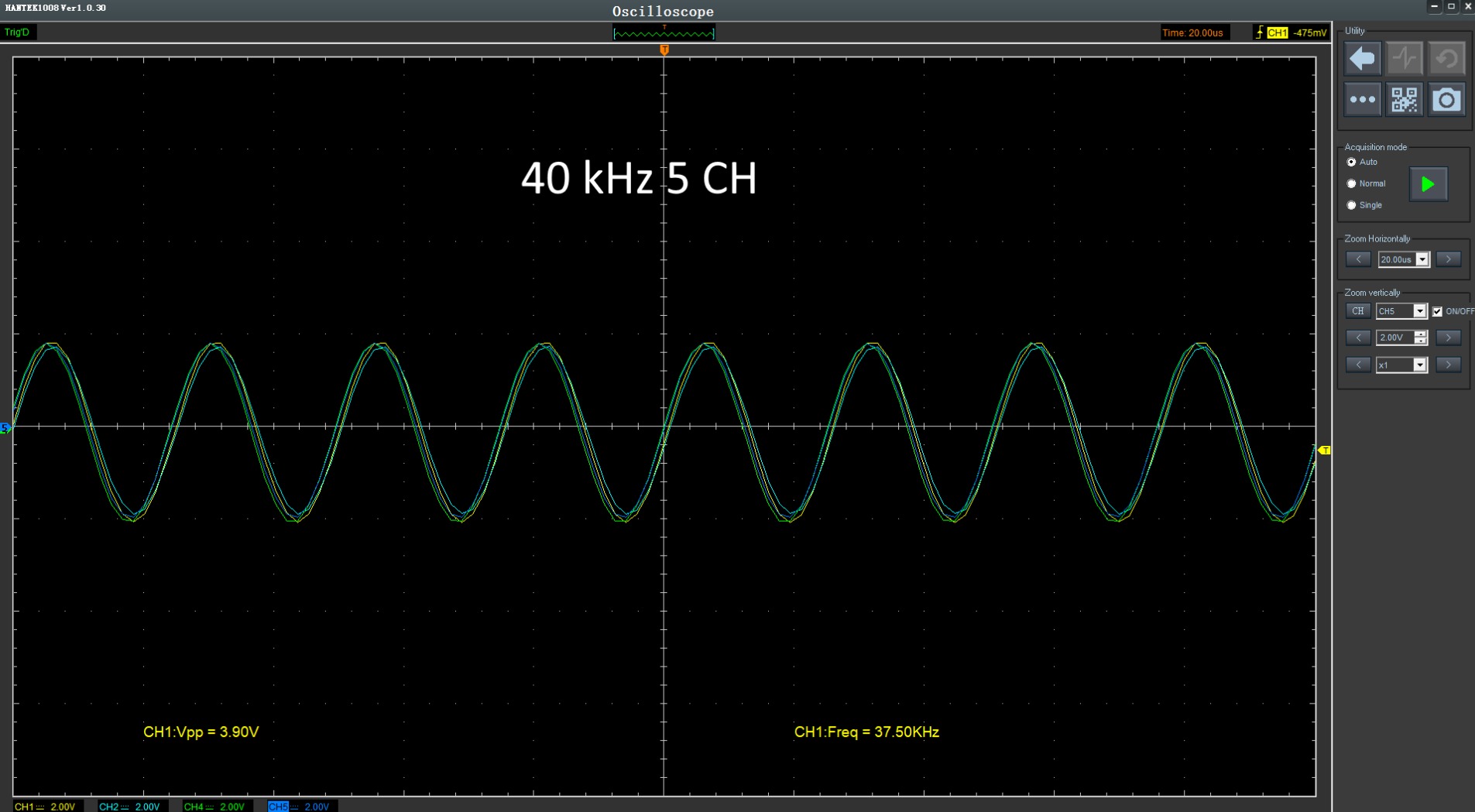 Hantek 1008C PC USB 8CH Automotive Diagnostic Digital Oscilloscope customer photo 2
